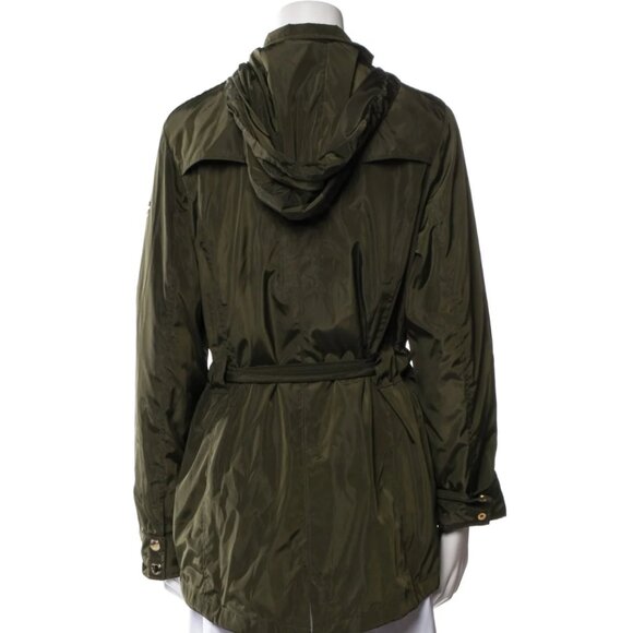 Michael Michael Kors Olive Green Hooded Utility Jacket M - Picture 2 of 2